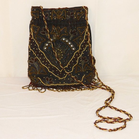 Handbags - Beaded Vintage? Drawstring Handbag Crossbody Gorgeous Design